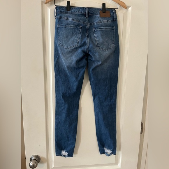 Leith Medium Wash Distressed Ankle Jeans Women’s Size 24 - Picture 5 of 15